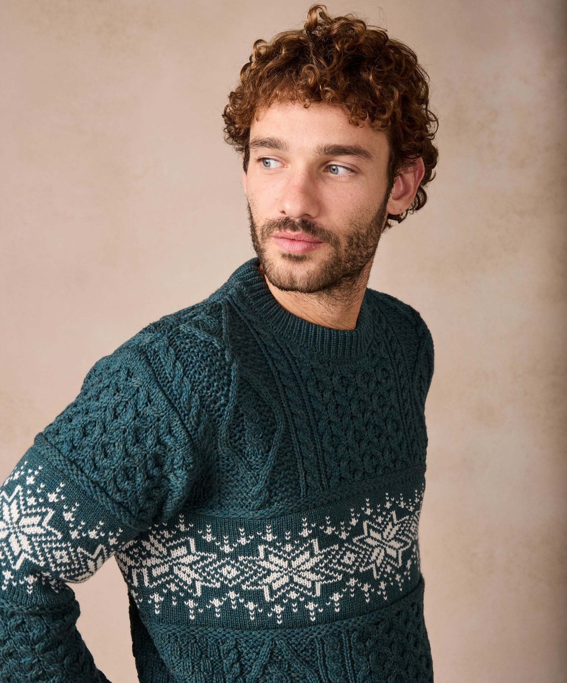 IrelandsEye Knitwear The Christmas Sweater Evergreen
