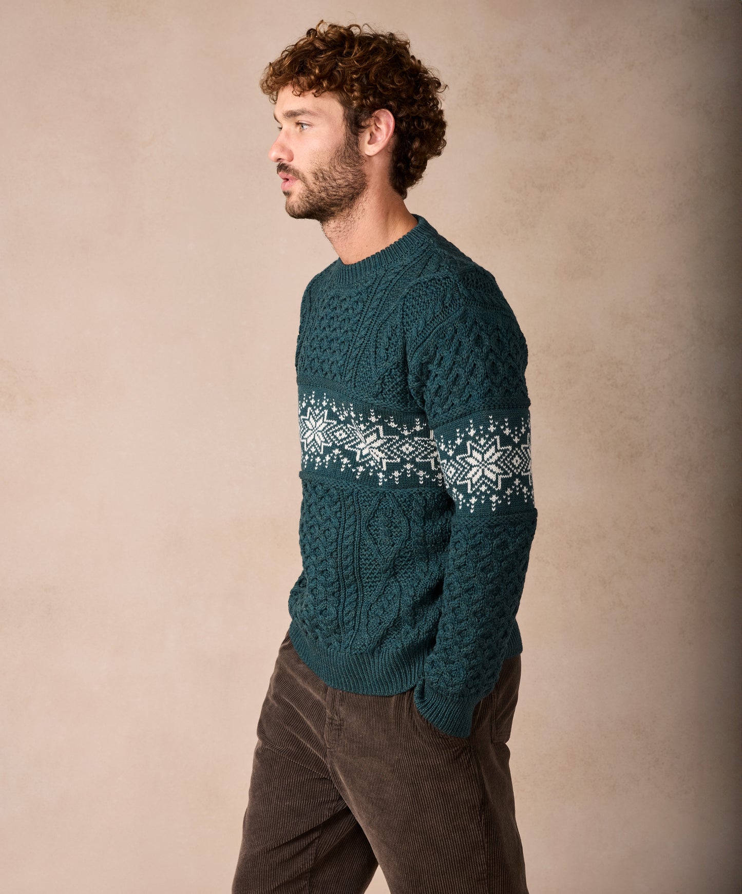 IrelandsEye Knitwear The Christmas Sweater Evergreen