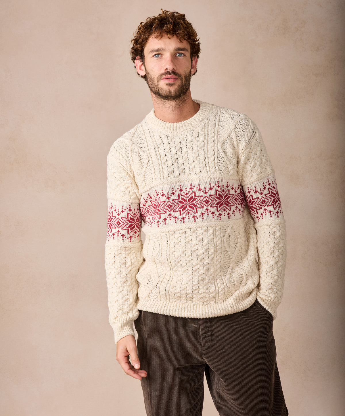 IrelandsEye Knitwear The Christmas Sweater Natural
