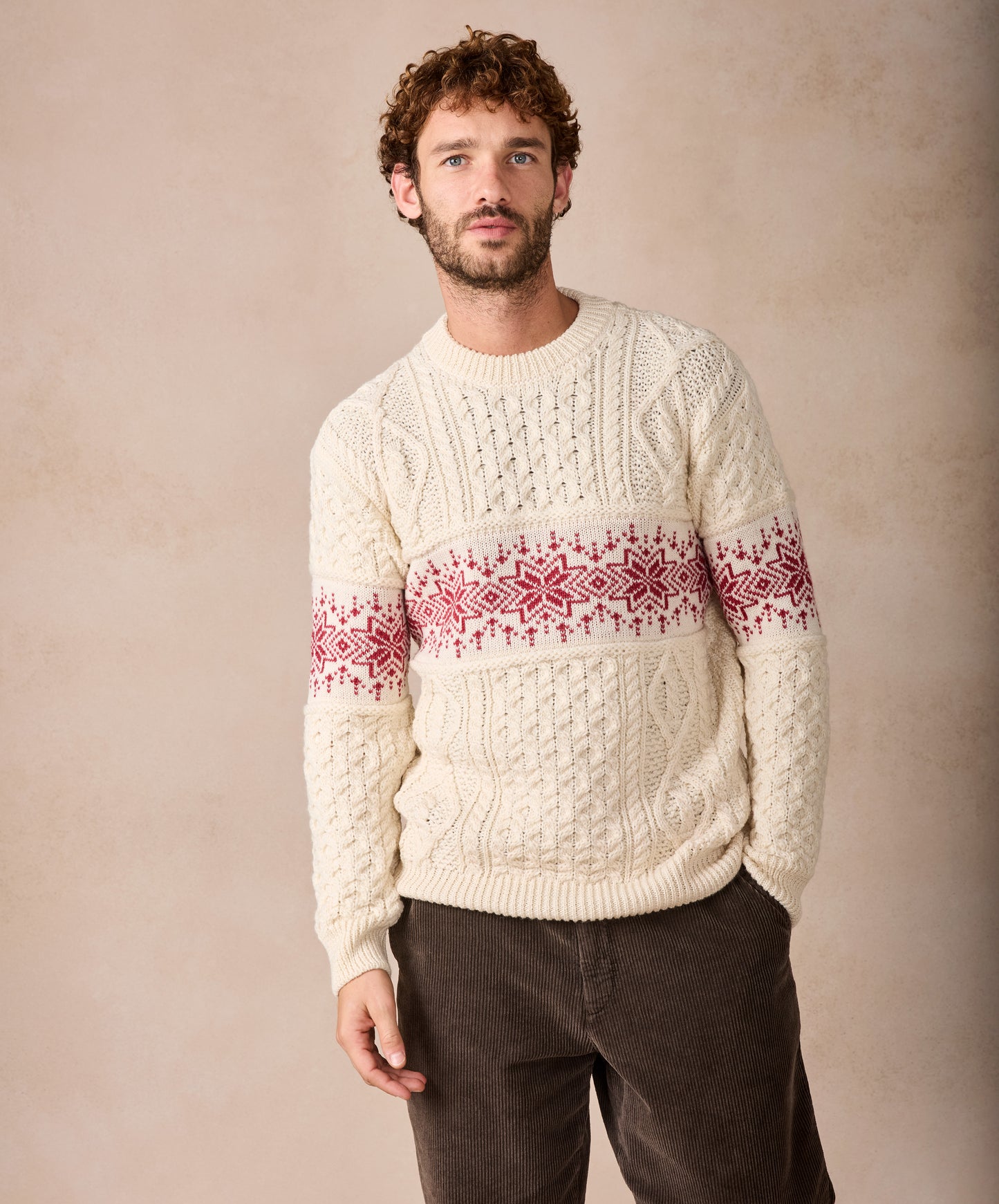IrelandsEye Knitwear The Christmas Sweater Natural