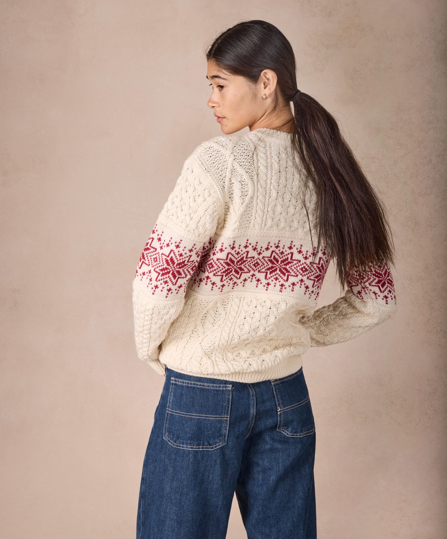 IrelandsEye Knitwear Womens Christmas Sweater Natural