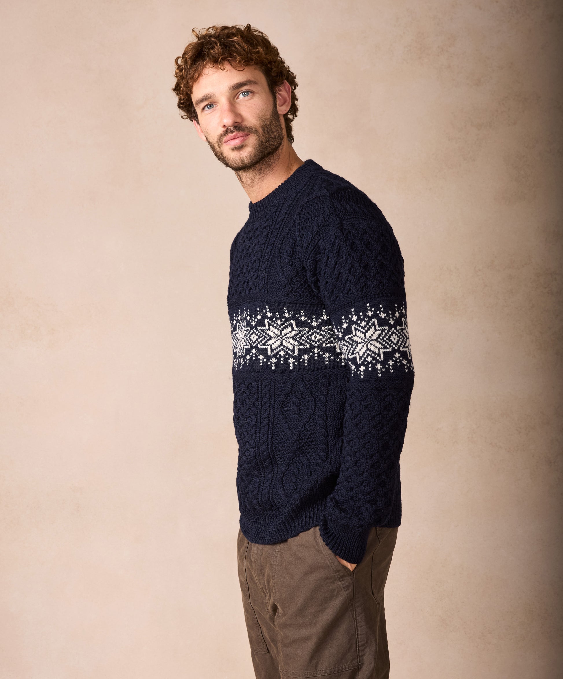 IrelandsEye Knitwear The Christmas Sweater Navy