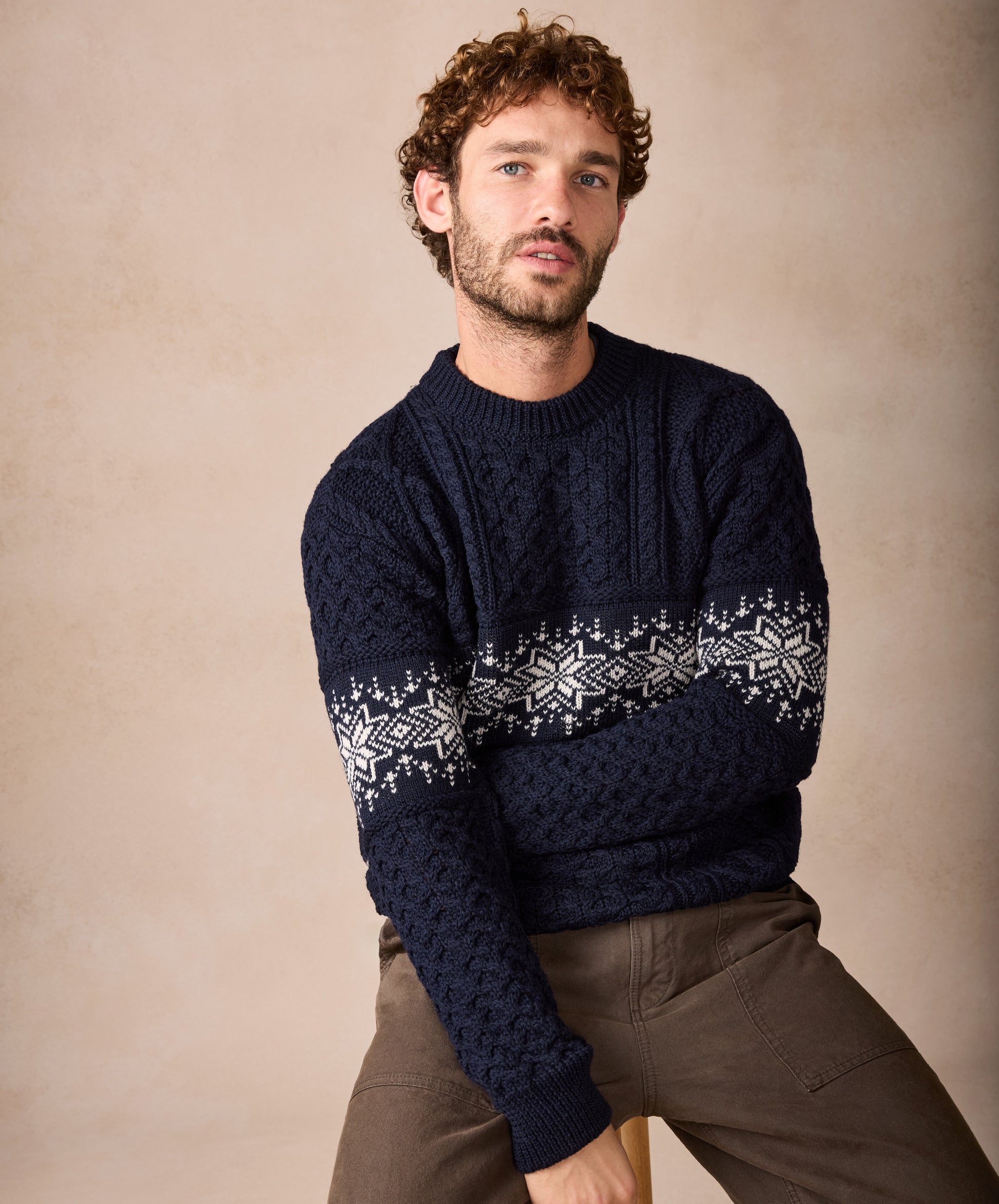 IrelandsEye Knitwear The Christmas Sweater Navy