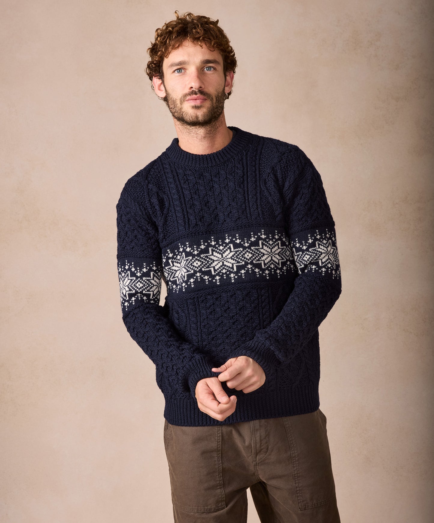 IrelandsEye Knitwear The Christmas Sweater Navy
