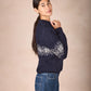IrelandsEye Knitwear Womens Christmas Sweater Navy