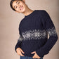 IrelandsEye Knitwear Womens Christmas Sweater Navy