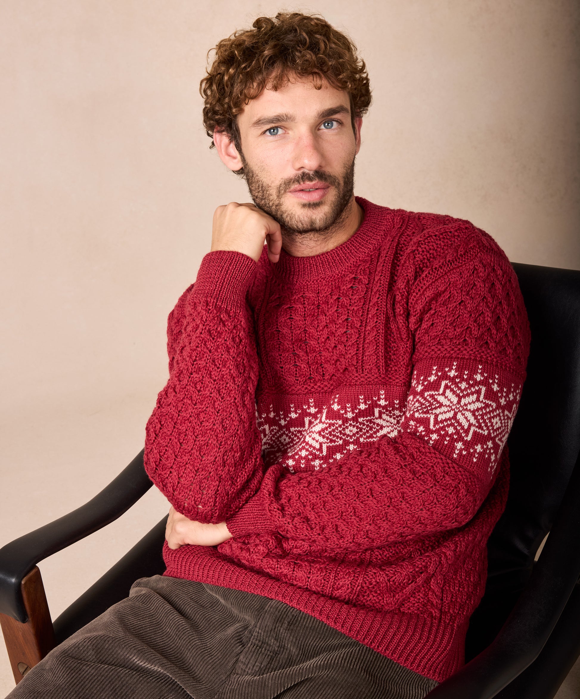 IrelandsEye Knitwear The Christmas Sweater Racing Red