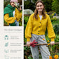 Clover Cropped Aran Cardigan in Sunflower