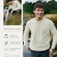 Cuileann Aran Crew Neck Sweater Natural