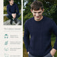 Cuileann Aran Crew Neck Sweater Navy