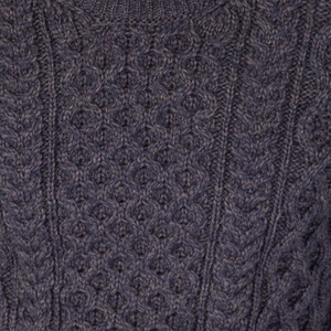 IrelandsEye Knitwear Swatch-Merino Wool- Navy Marl