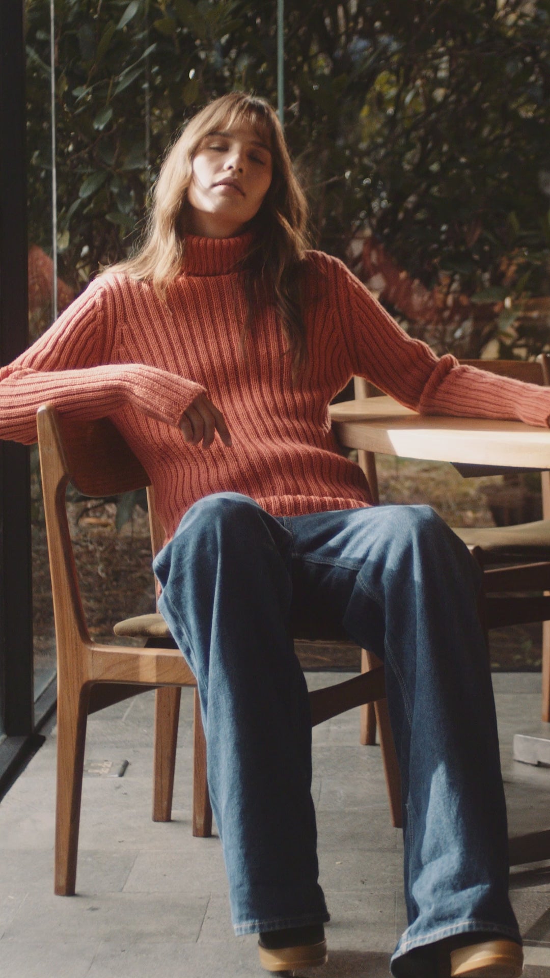 IrelandsEye Knitwear The 'Rylee' Polo Neck Salmon