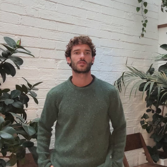 IrelandsEye Knitwear Roundstone Sweater Wave