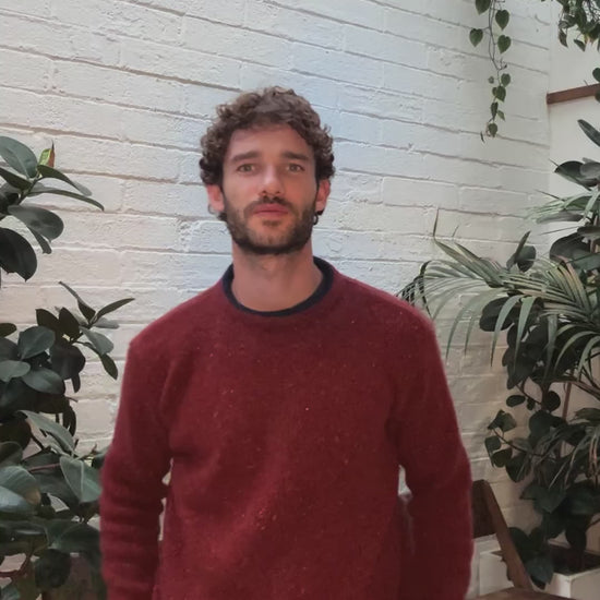 IrelandsEye Knitwear Roundstone Sweater Copper Marl