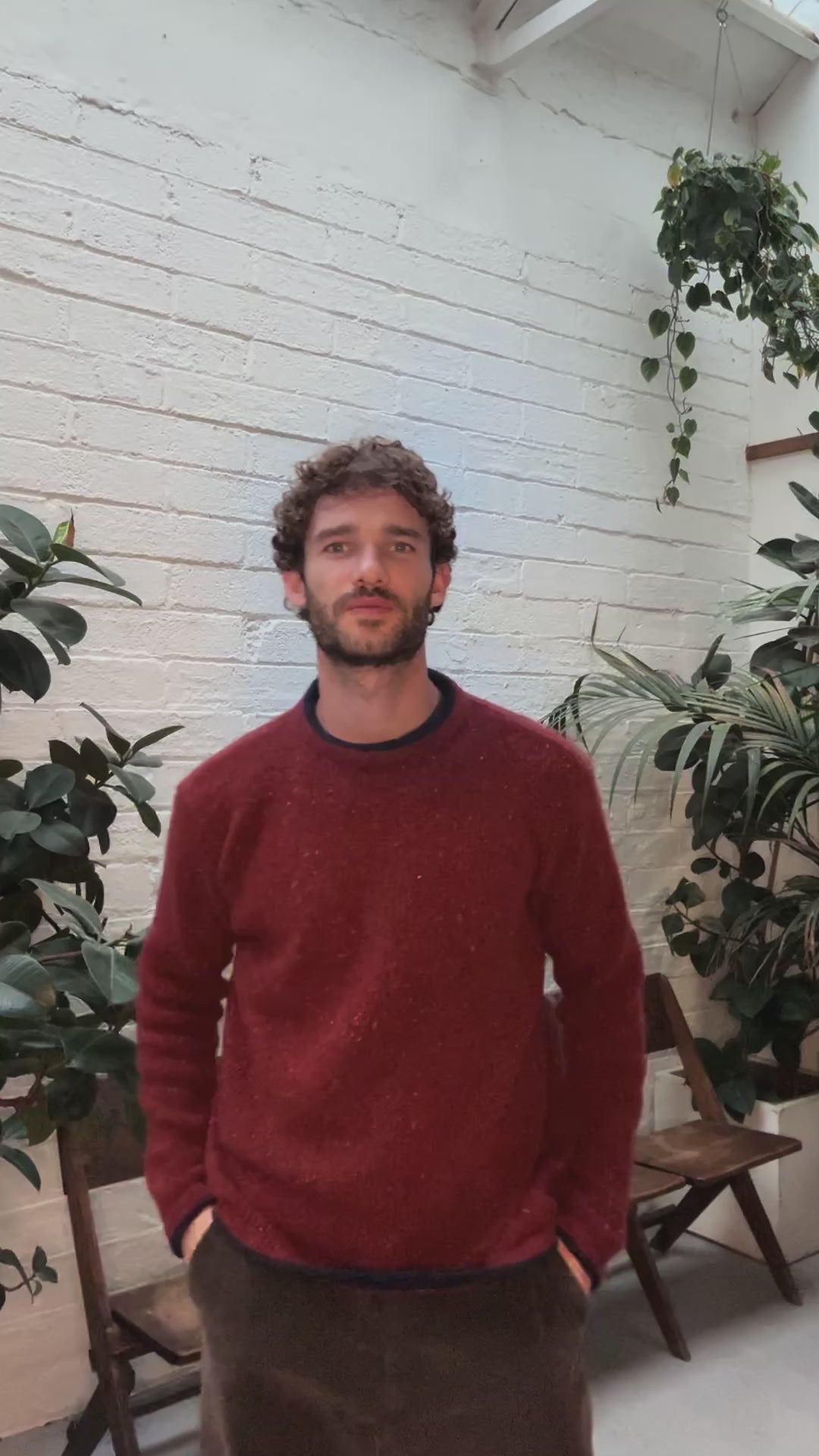 IrelandsEye Knitwear Roundstone Sweater Copper Marl