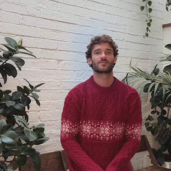 IrelandsEye Knitwear The Christmas Sweater Racing Red