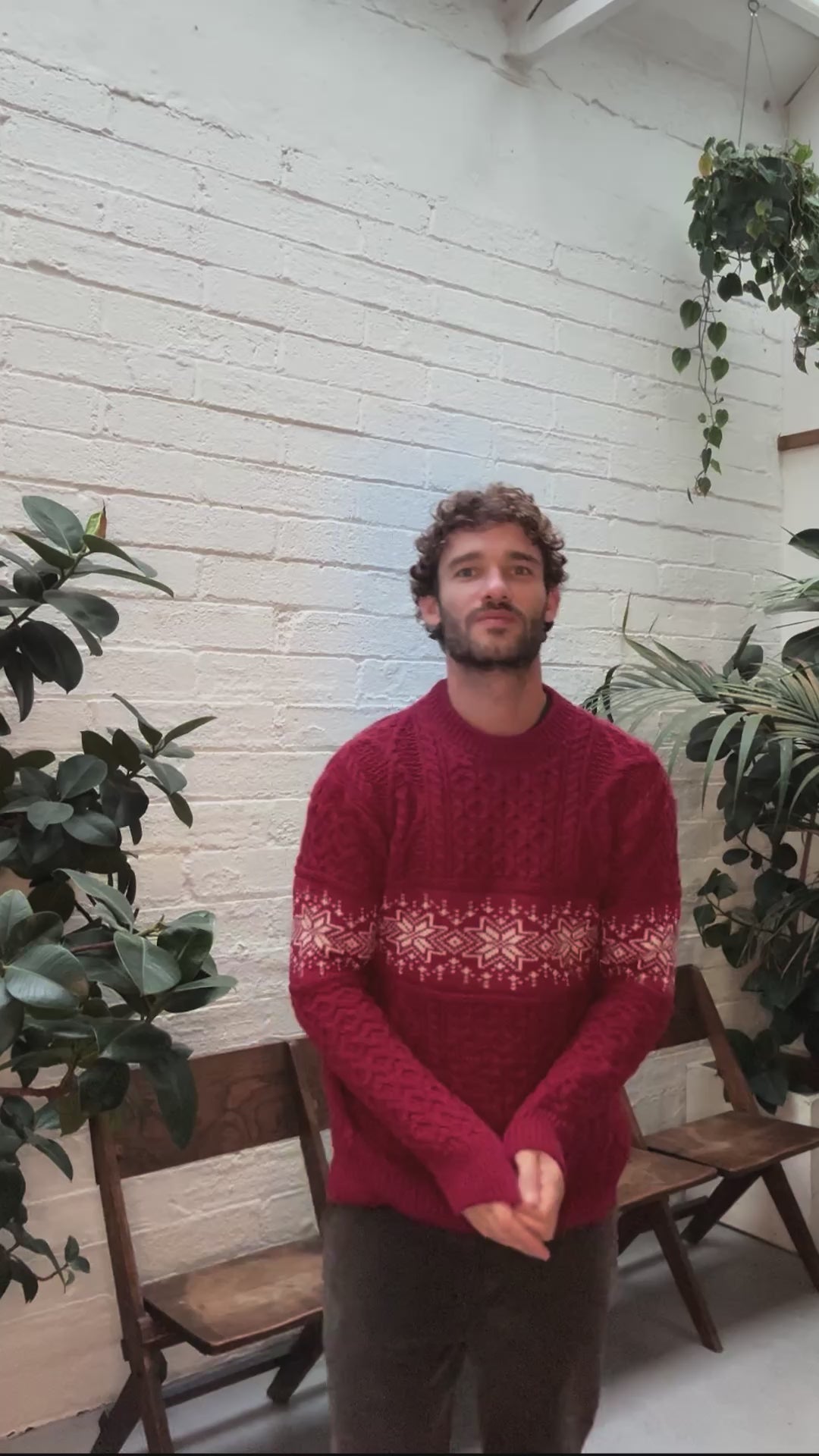 IrelandsEye Knitwear The Christmas Sweater Racing Red