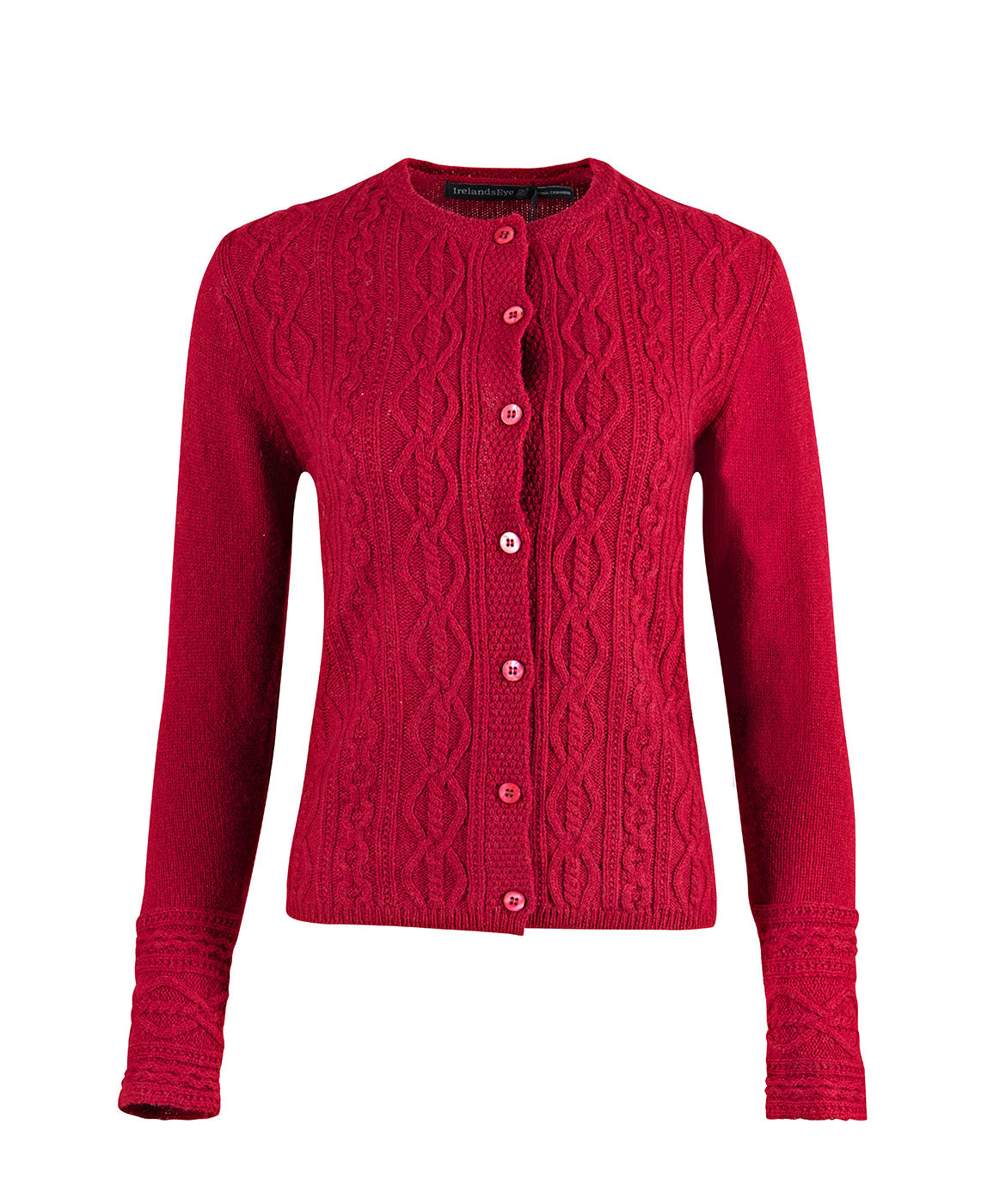 IrelandsEye Knitwear Foxrock Cardigan Venetian Red