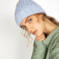 IrelandsEye Knitwear Luxe Aran Hat Powder Blue