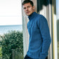 Diamond Troyer Sweater Harbour Blue